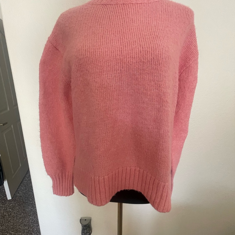 H&M Pink Cowl Neck Sweater